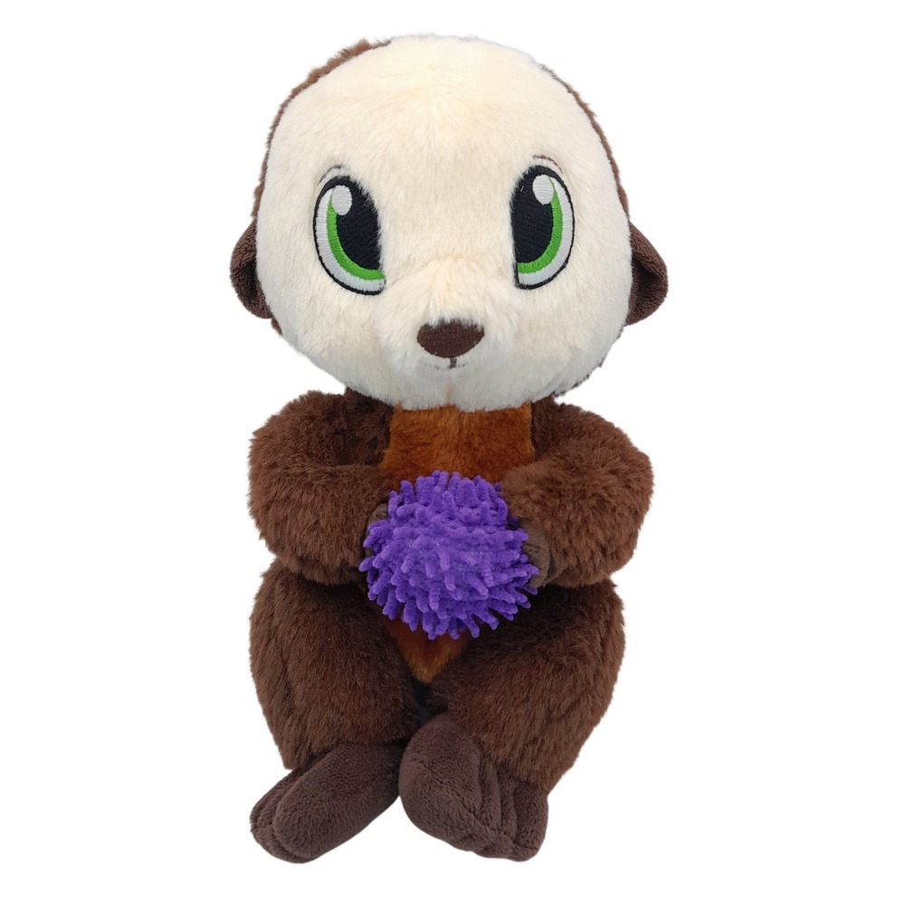 Fiesta Sea Otter Swaddle Baby Plush Brown Purple Urchin 9.5 Inch A03215E-1
